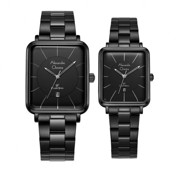 Alexandre Christie AC 8662 Full Black Couple